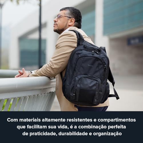 Targus 16 Inch Groove Laptop Backpack, Black - Fits Most Laptops up to 16", Water Resistant Travel Backpack for Business Commuters and Travel (CVR600) - Image 5