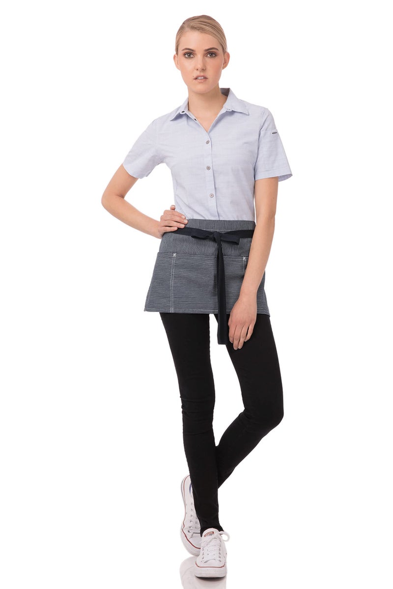 Chef Works Unisex Portland Waitress Apron, Indigo Blue, One Size - Image 2