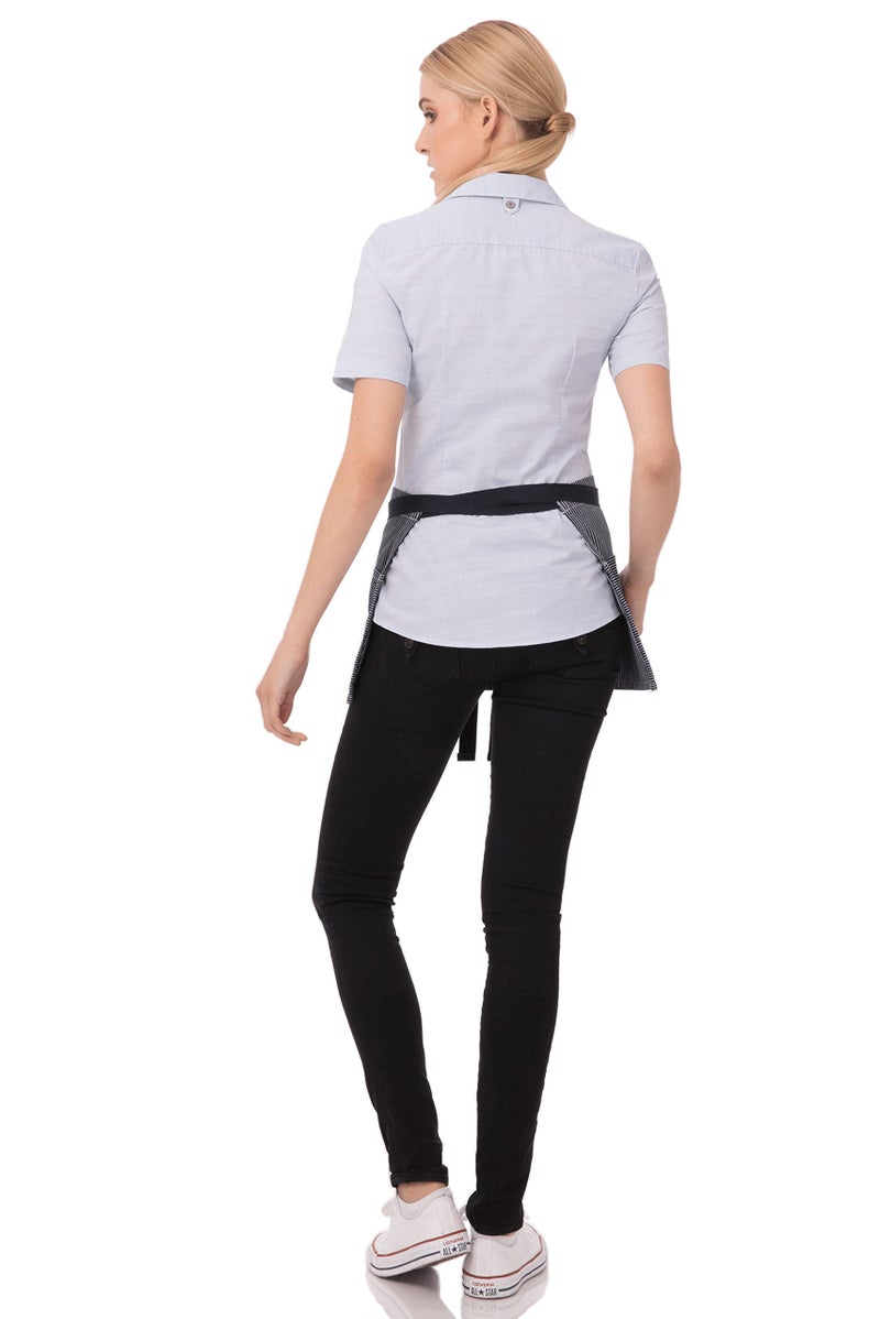 Chef Works Unisex Portland Waitress Apron, Indigo Blue, One Size - Image 3