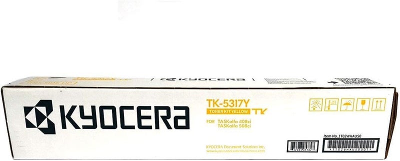 KYOCERA Genuine TK5317Y Yellow Toner Cartridge for TASKalfa 408ci 508ci 1T02WHAUS0