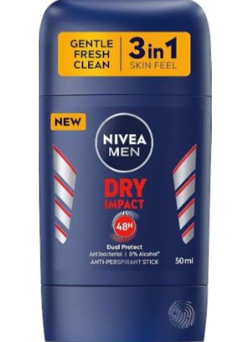 نيفيا ستيك مزيل عرق رجالي دراي امباكت 50 مل - Image 1