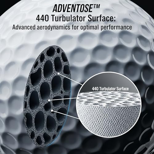 ADVENTOSE Golf Balls (AD_In100), Maximum Distance & Enhanced Control, Stable Flight, White, 1 Ball - Image 4