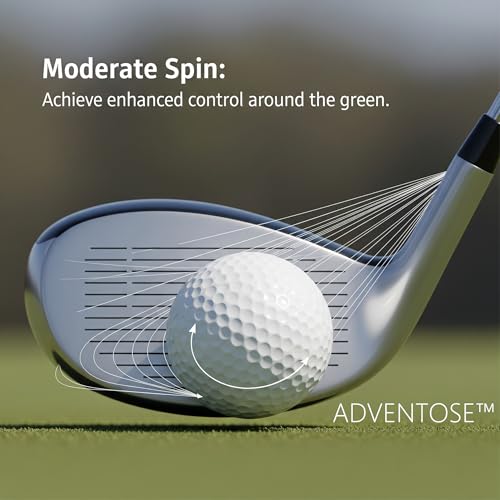 ADVENTOSE Golf Balls (AD_In100), Maximum Distance & Enhanced Control, Stable Flight, White, 1 Ball - Image 3