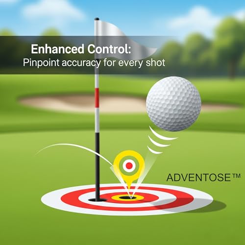ADVENTOSE Golf Balls (AD_In100), Maximum Distance & Enhanced Control, Stable Flight, White, 1 Ball - Image 5