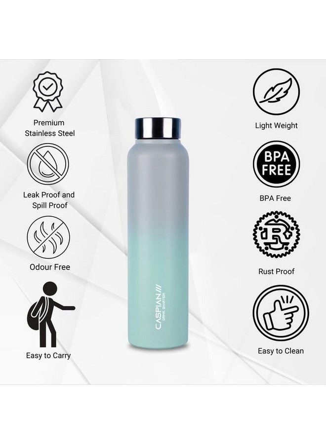 CASPIAN /// Astra Stainless Steel Water Bottle 1 ltr (Litre) for Fridge, Home, Office, School, Gym-Ideal for Adults, Men, Women, Kids, Boys, Girls-1000ml Leakproof, Rust free, Set of 3, Urban Lagoon - Image 3