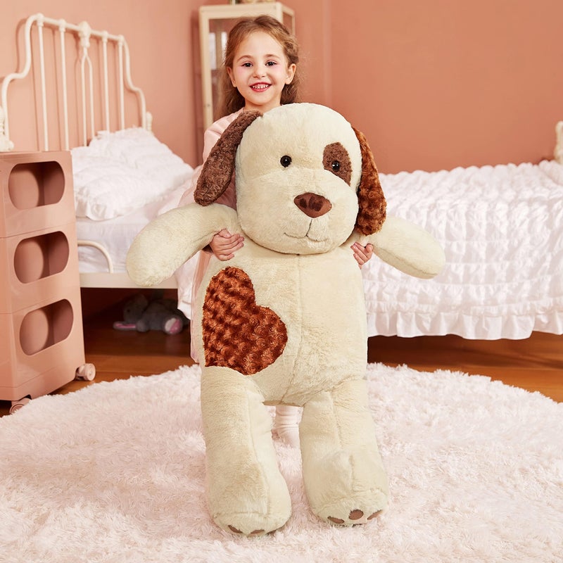 IKASA Giant Dog Labrador Stuffed Animal Plush ToysPuppy Soft Toy Large Cute Huge Jumbo Big Size PlushieGifts for Kids 30 inches Light Brown - Image 3