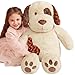 IKASA Giant Dog Labrador Stuffed Animal Plush ToysPuppy Soft Toy Large Cute Huge Jumbo Big Size PlushieGifts for Kids 30 inches Light Brown - Image 4