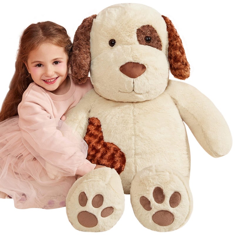 IKASA Giant Dog Labrador Stuffed Animal Plush ToysPuppy Soft Toy Large Cute Huge Jumbo Big Size PlushieGifts for Kids 30 inches Light Brown - Image 2