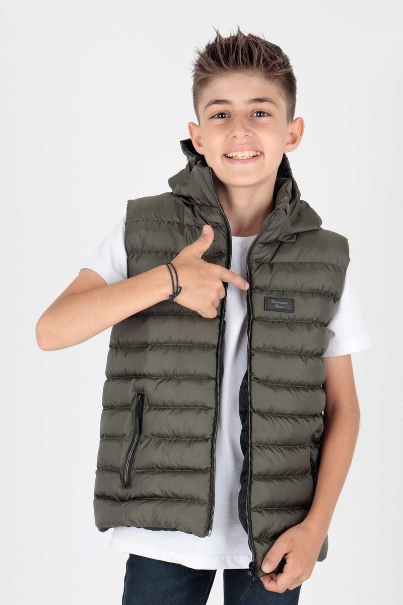 Ahenk Kids AHENGİM BOYS CHILDREN VEST BOYS CHILDREN HOODED PUFF VEST AK215051 - Image 1
