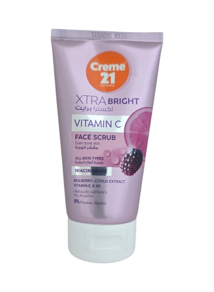Creme 21 Xtra Bright Vitamin C Face Scrub 150ml - Image 1
