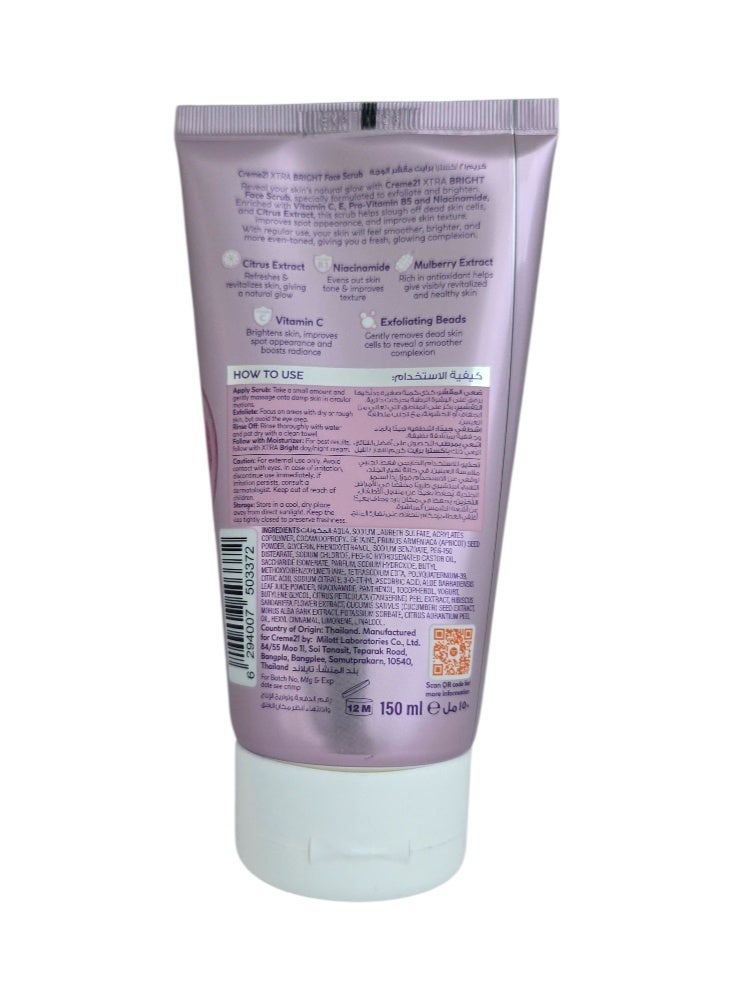 Creme 21 Xtra Bright Vitamin C Face Scrub 150ml - Image 2