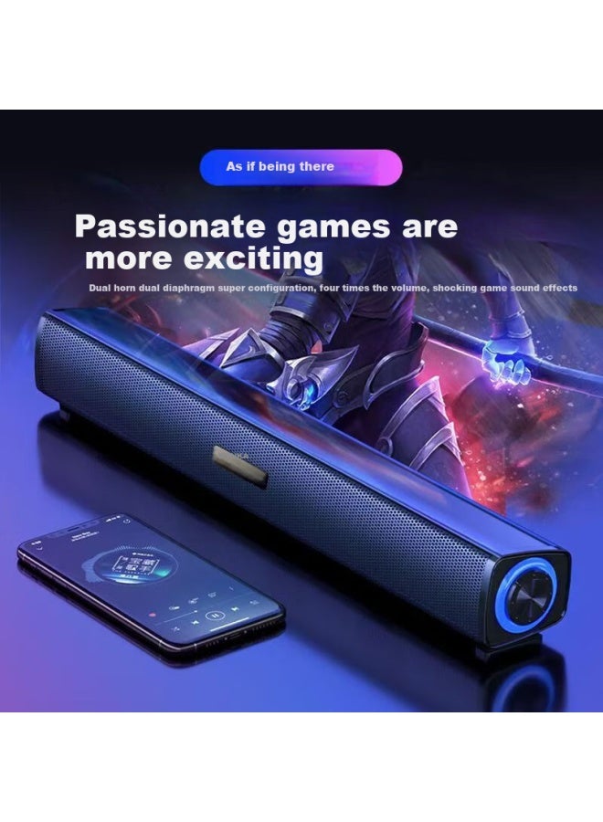 KONKA Kl3w Computer Speakers Wired Home Desktop Laptop Universal Subwoofer Long Bar Speaker Multimedia Amplifier E-sports Gaming Speakers - Image 2