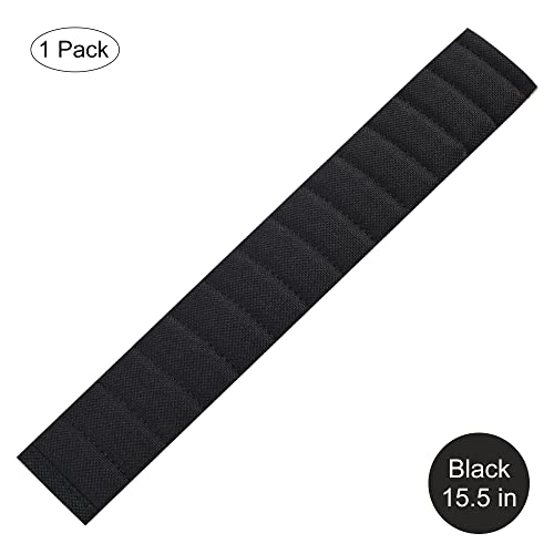 HighnessHwoo Car Seatbelt Covers Cushion Shoulder Pads Protector Sleeve for Adults, Auto Extra Long Seat Belt Strap Cover Decorations for Women, Kids, Honda, Trucks Accessories, 1pc, 15.5in, Black - Image 2