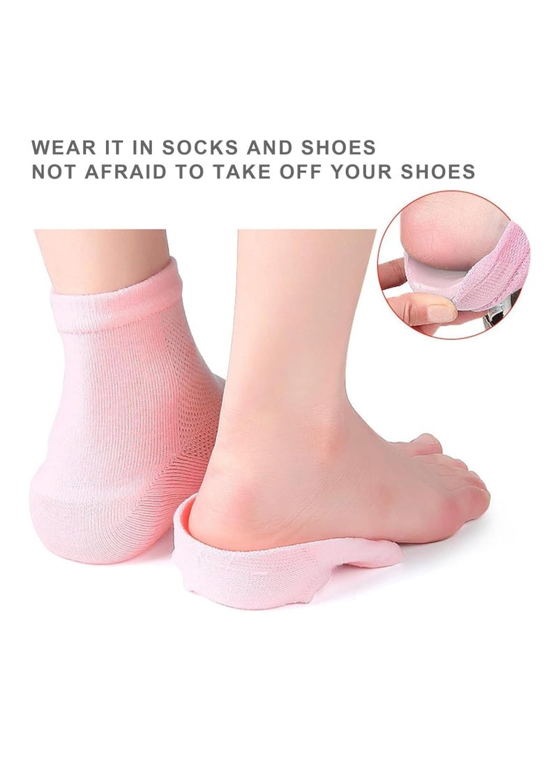 1 Pair 3 Insoles  Socks, Invisible Heel Lifts, Half-Insoles for Height Increase (3.5cm, Black) - Image 3