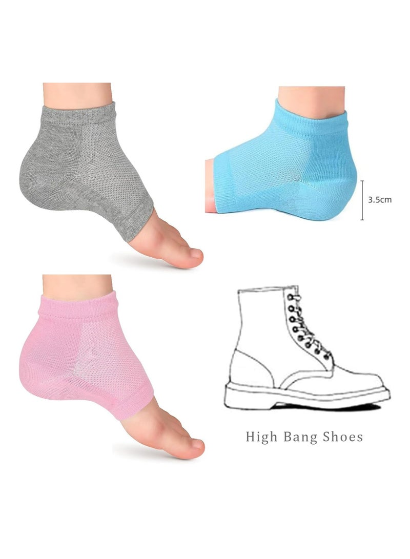 1 Pair 3 Insoles  Socks, Invisible Heel Lifts, Half-Insoles for Height Increase (3.5cm, Black) - Image 2