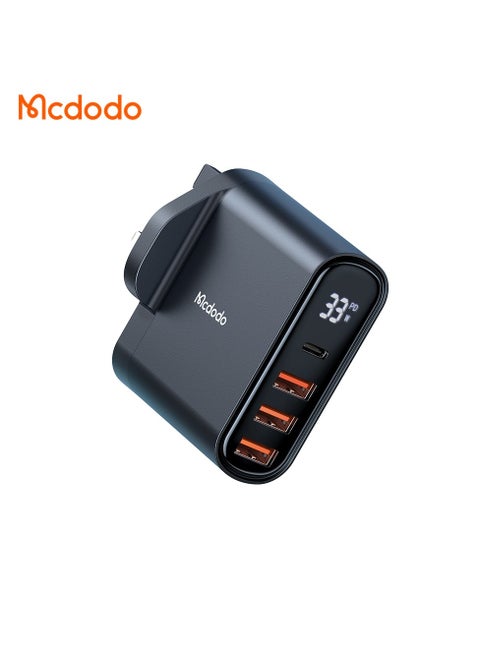 CH-2242 33W Fast Charger Adapter PD + QC Super Fast Quick Charging 4 Port Output