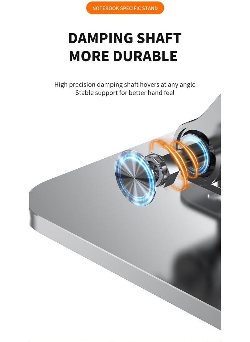 حامل لابتوب معدني قابل للدوران 360° – قابل للطي وخفيف وسهل الاستخدام يوميًا - Image 3