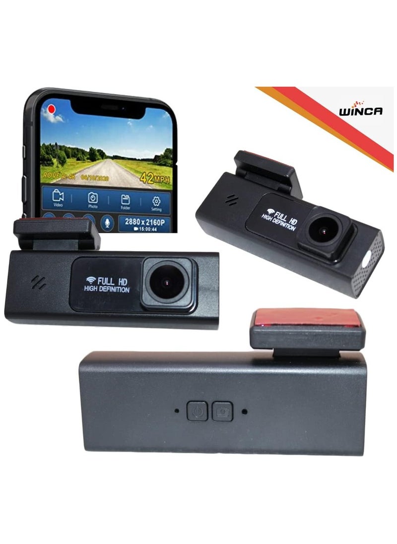 WINCA WINCA Dash Cam 1080P 3”IPS Screen DVR Car Driving Recorder Wide Angle HDR Dashboard Camera Night Vision Parking Mode Motion Detection Loop Recording WIFI – Phone APP  - Image 2