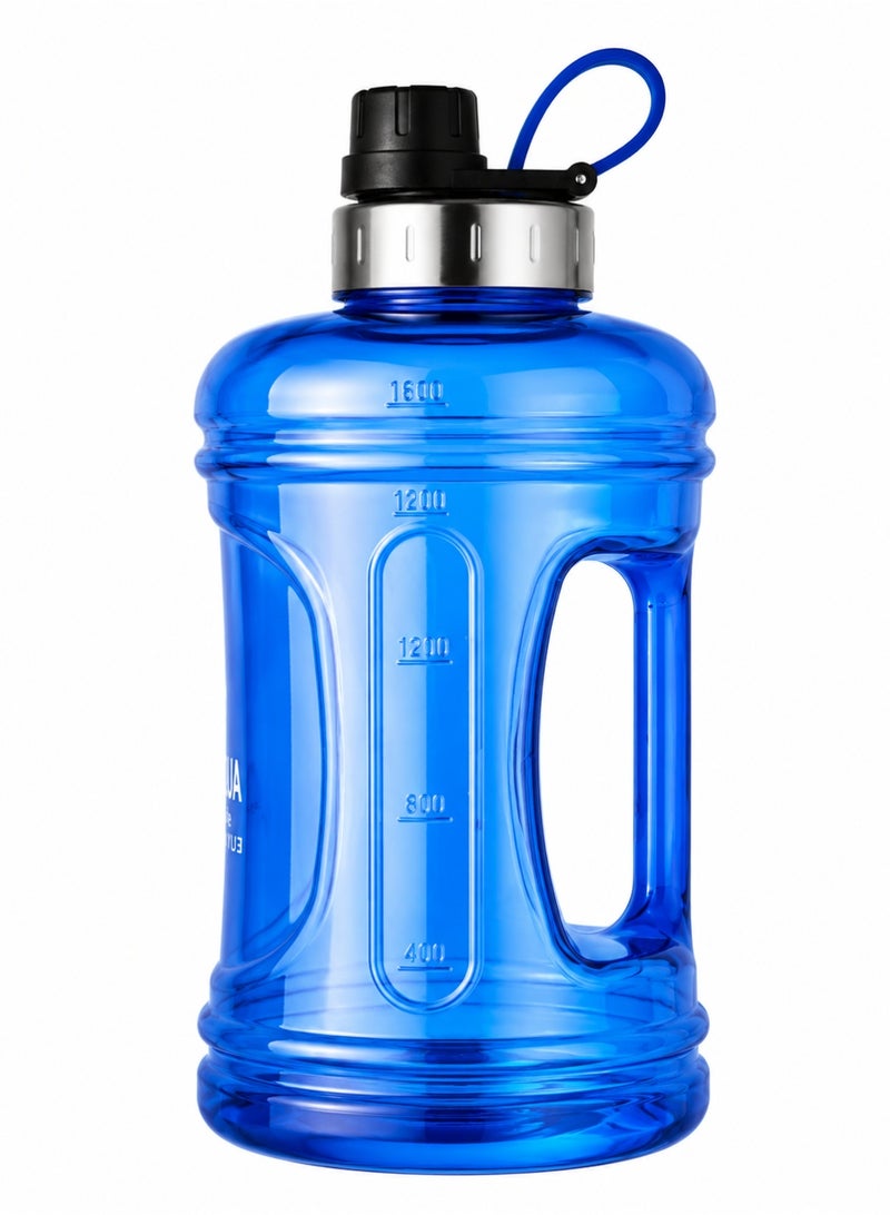 ZAICA 1.6L BPA-Free Sports Water Bottle with Handle, Leakproof Lid, Large Capacity Reusable Water Jug for Gym, Fitness, Hiking, Travel & Outdoor Activities - Image 1