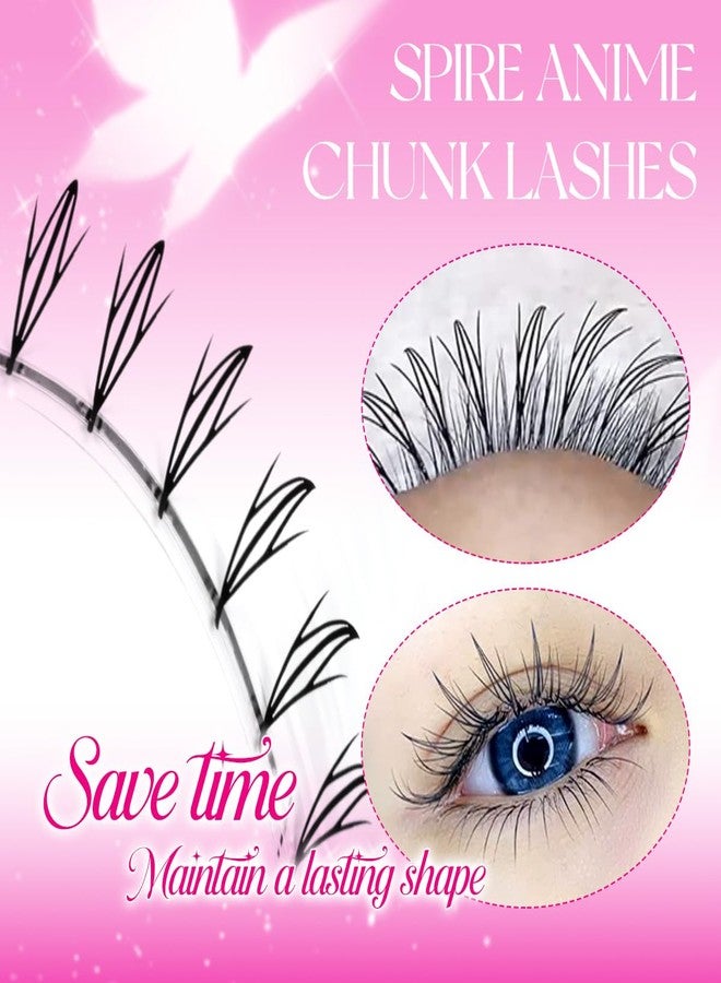 ARISON LASHES Premade Anime Fariy Lash Extensions Manga Professional Lashes Artists 0.07D Curl Look Spire Eyelash Extensions Comic Fairy Lash Extensions(Manga Wizard-0.07D-8-15Mix) - Image 3