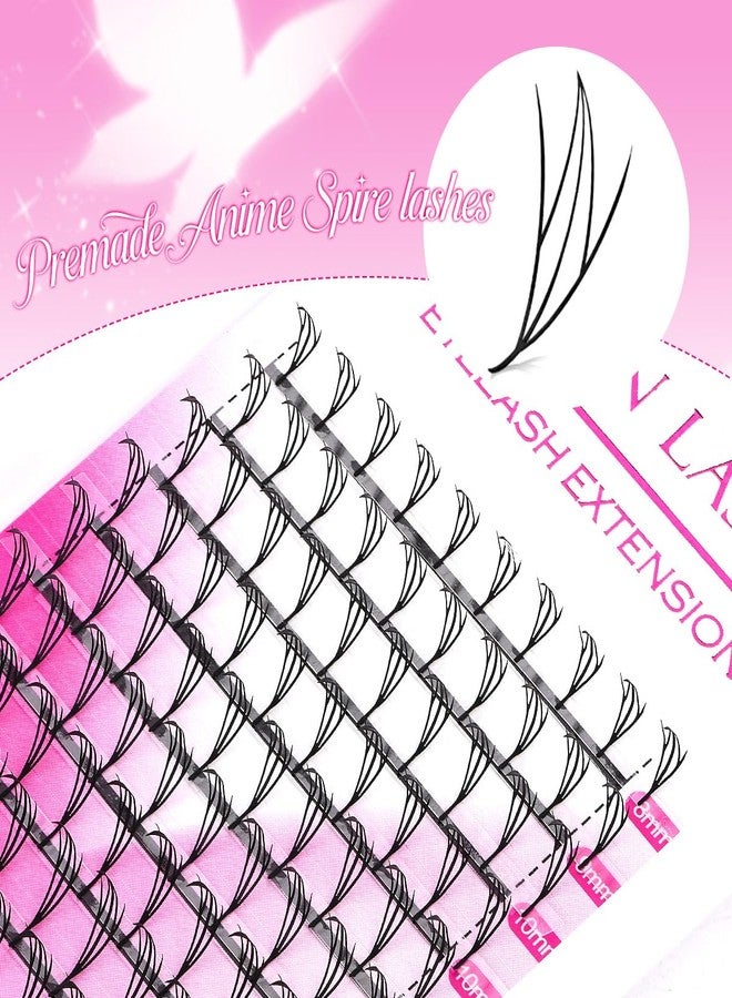 ARISON LASHES Premade Anime Fariy Lash Extensions Manga Professional Lashes Artists 0.07D Curl Look Spire Eyelash Extensions Comic Fairy Lash Extensions(Manga Wizard-0.07D-8-15Mix) - Image 4