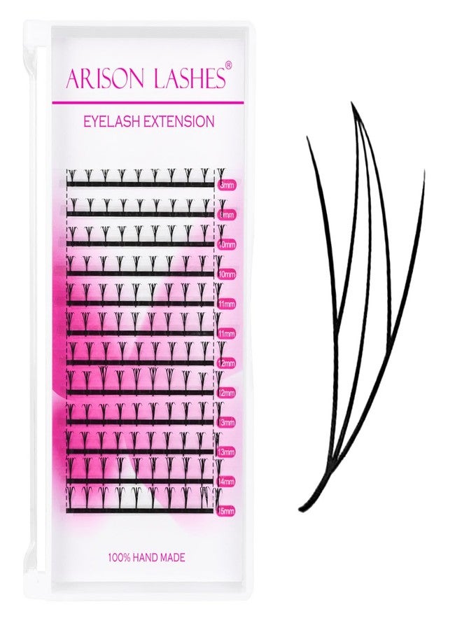 ARISON LASHES Premade Anime Fariy Lash Extensions Manga Professional Lashes Artists 0.07D Curl Look Spire Eyelash Extensions Comic Fairy Lash Extensions(Manga Wizard-0.07D-8-15Mix) - Image 1