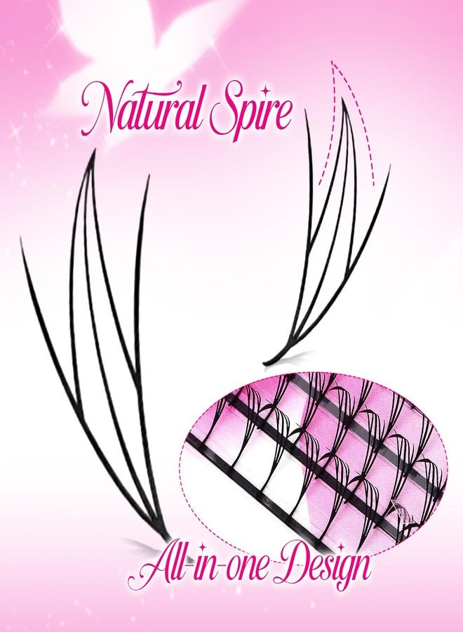 ARISON LASHES Premade Anime Fariy Lash Extensions Manga Professional Lashes Artists 0.07D Curl Look Spire Eyelash Extensions Comic Fairy Lash Extensions(Manga Wizard-0.07D-8-15Mix) - Image 2