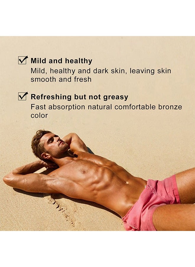OUHOE - Tanning Oil , Tan Accelerator Cream, Use it as Indoor Tanning Lotion for Tanning Beds or Outdoor Sun, Faster Tanning with Premium Natural Ingredients - Image 1