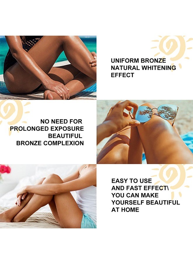 OUHOE - Tanning Oil , Tan Accelerator Cream, Use it as Indoor Tanning Lotion for Tanning Beds or Outdoor Sun, Faster Tanning with Premium Natural Ingredients - Image 1