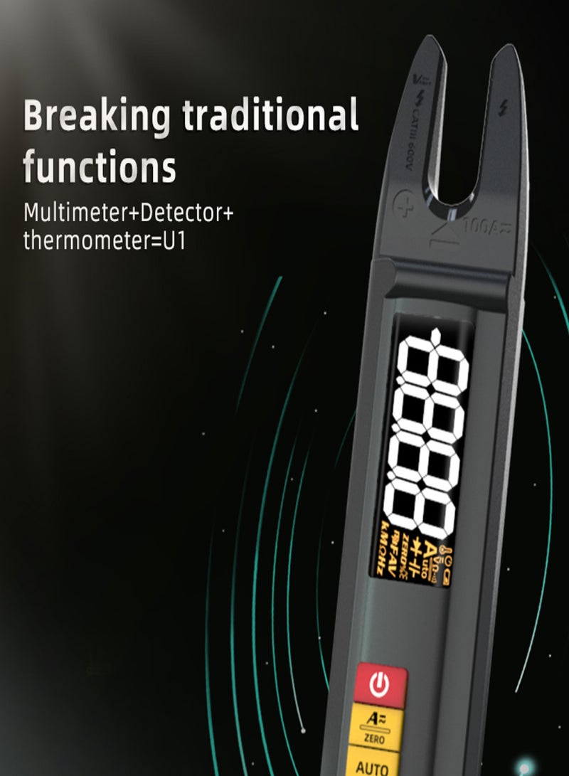 BSIDE 3in1 Handheld Digital Multimeter Clamp Ammeter Electric Test Pen LCD Color Display Handheld Multimeter 6000 True RMS Counts Professional Voltage Capacitance Resistance Frequency Diode Duty Cycle - Image 5