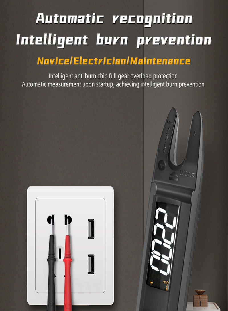 BSIDE 3in1 Handheld Digital Multimeter Clamp Ammeter Electric Test Pen LCD Color Display Handheld Multimeter 6000 True RMS Counts Professional Voltage Capacitance Resistance Frequency Diode Duty Cycle - Image 4