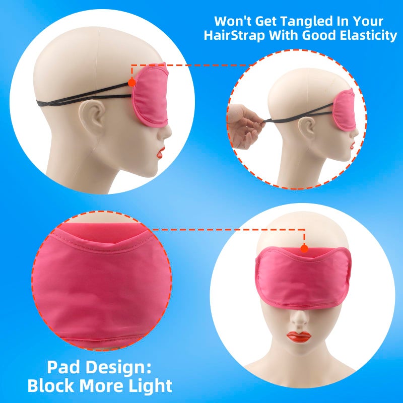 Notoke 12pcs Eye Mask Sleep Masks Blindfolds Multicolor Sleeping Mask Blindfold Eye Cover Team Building Games Party with Nose Pad and Adjustable Strap for Women Men Kids - Image 4