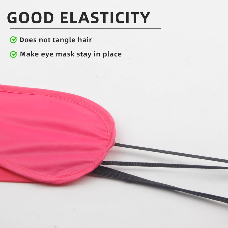 Notoke 12pcs Eye Mask Sleep Masks Blindfolds Multicolor Sleeping Mask Blindfold Eye Cover Team Building Games Party with Nose Pad and Adjustable Strap for Women Men Kids - Image 3