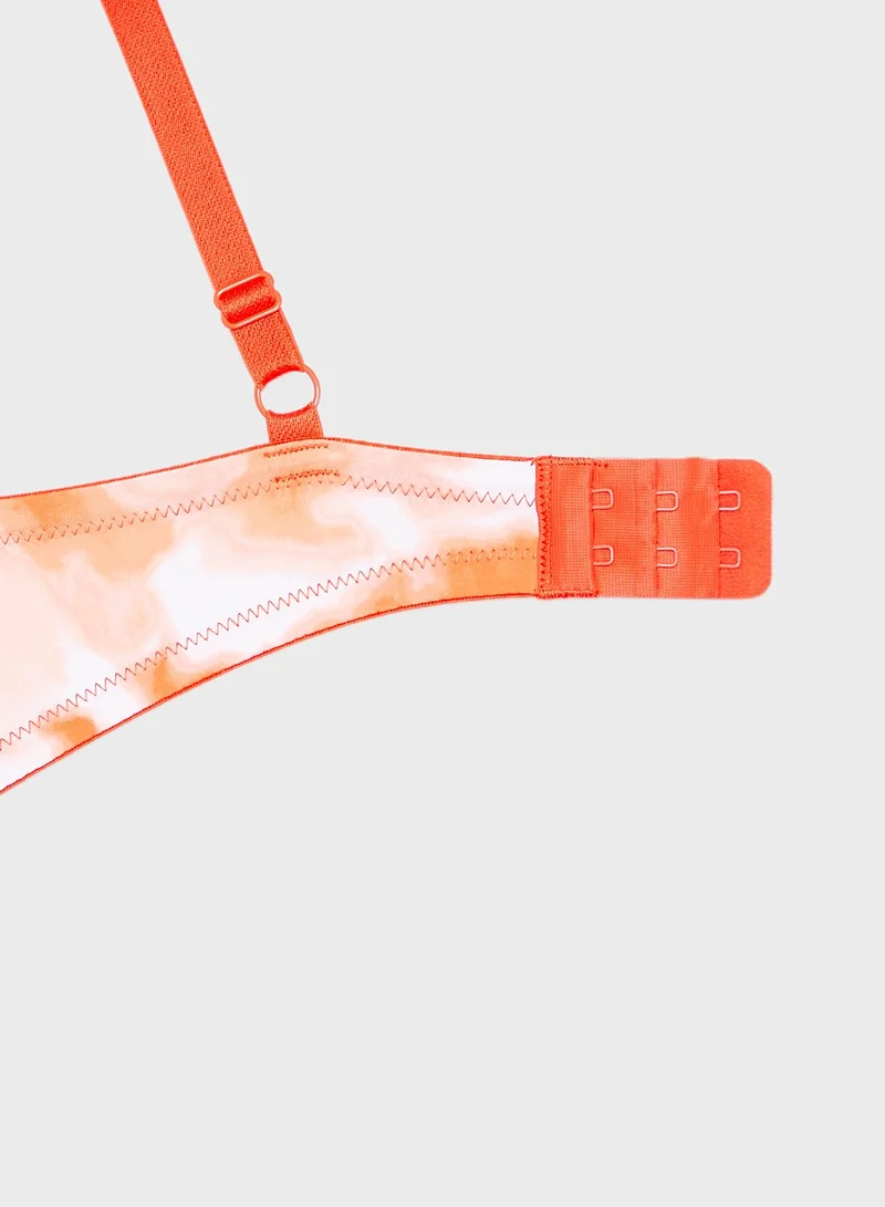 La Senza Tie Dye Print Plunge Bra