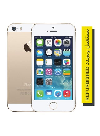مستعمل ومجدد - آيفون 5S لون ذهبي سعة 32 جيجابايت يدعم خدمة 4G LTE