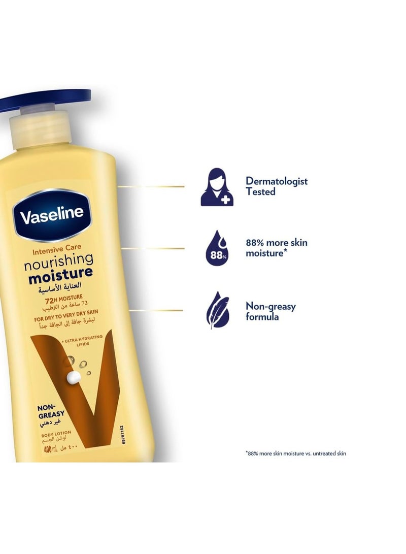 Vaseline intensive care nourishing moisture 2 X 400ml - Image 5