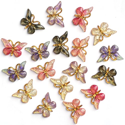 Tandarui ​Tandarui 18Pcs 3D Colorful Butterfly Fridge Magnets,Stong Decorative Magnets for Refrigerators, Office Whiteboards School Lockers (18, BB) - Image 1