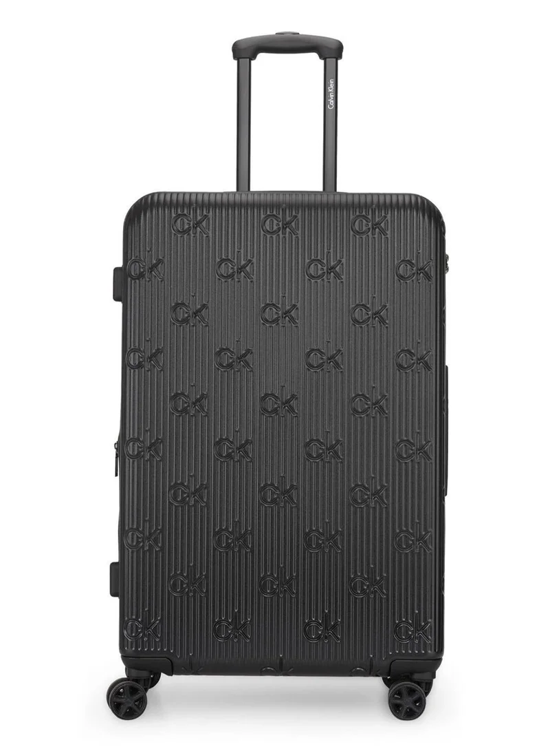 CALVIN KLEIN Insignia 2.0 Hardside Spinner Luggage On Wheels, Ultra Lightweight ABS, 4 Double Wheels Color Black