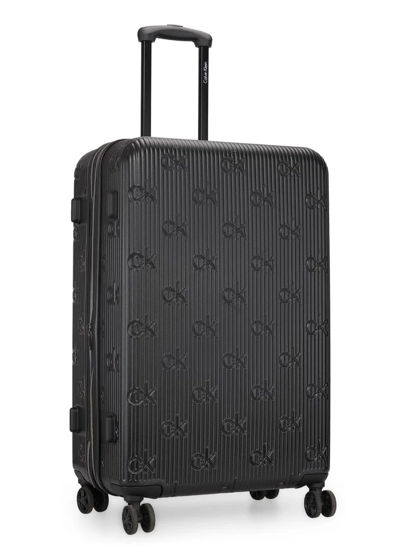 كالفن كلاين حقيبة سفر Insignia 2.0 Hardside Spinner ذات العجلات، خفيفة الوزن للغاية من مادة ABS، 4 عجلات مزدوجة، لون أسود