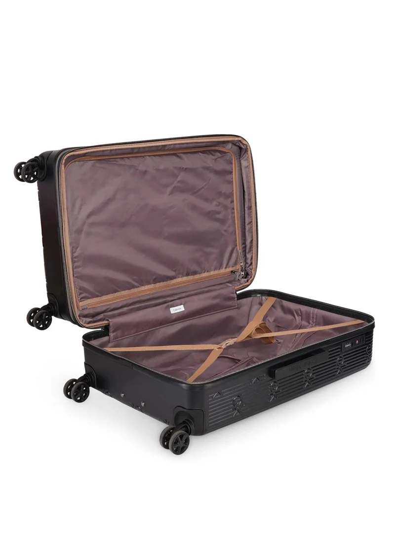 كالفن كلاين حقيبة سفر Insignia 2.0 Hardside Spinner ذات العجلات، خفيفة الوزن للغاية من مادة ABS، 4 عجلات مزدوجة، لون أسود