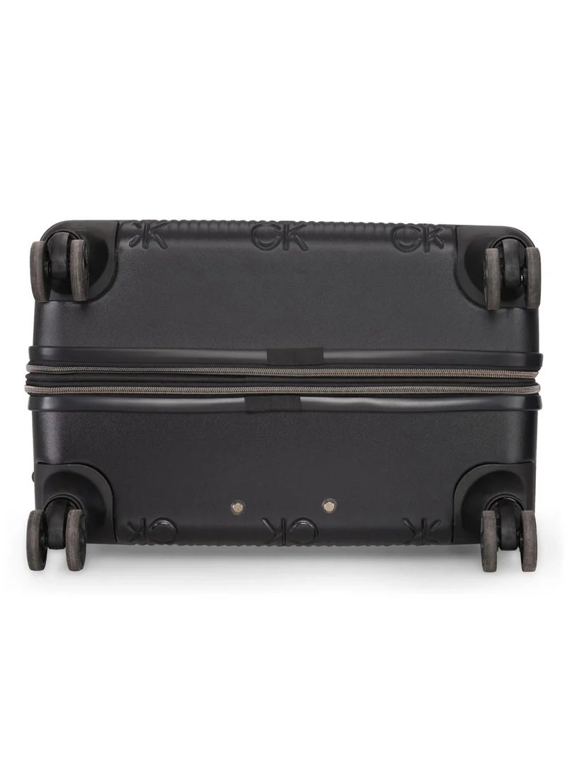 كالفن كلاين حقيبة سفر Insignia 2.0 Hardside Spinner ذات العجلات، خفيفة الوزن للغاية من مادة ABS، 4 عجلات مزدوجة، لون أسود