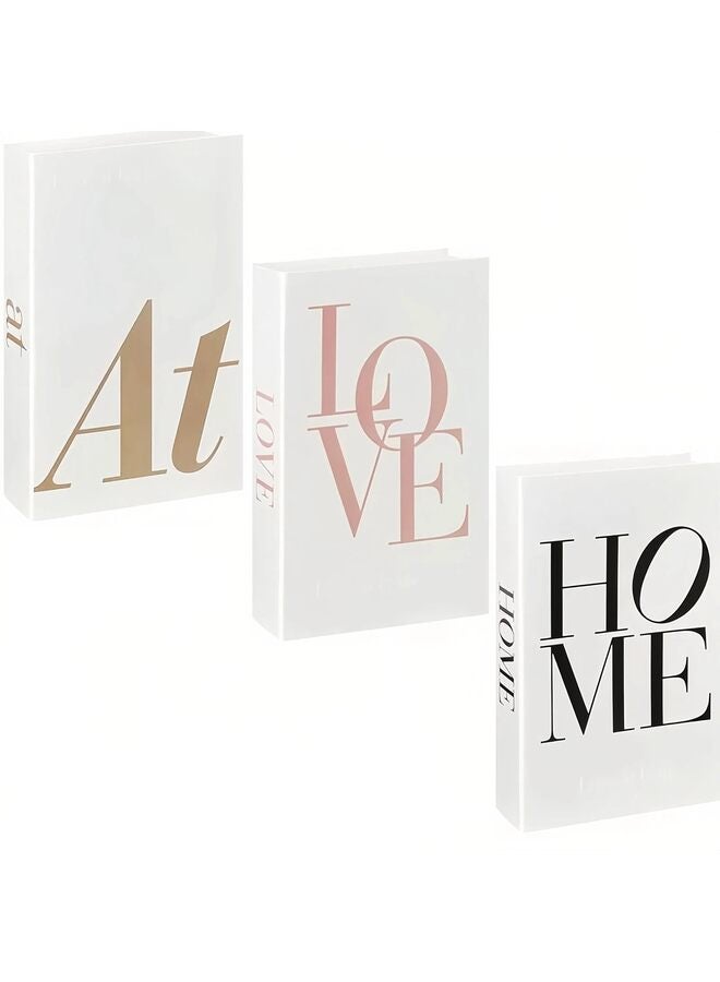 3 PCS Faux Books for Decoration - Modern Fashion Decorative Books Set for Hardcover Home Decor, Decorative Books For Home Decor, For Office Bar Rustic Farmhouse Bookshelf - Image 1