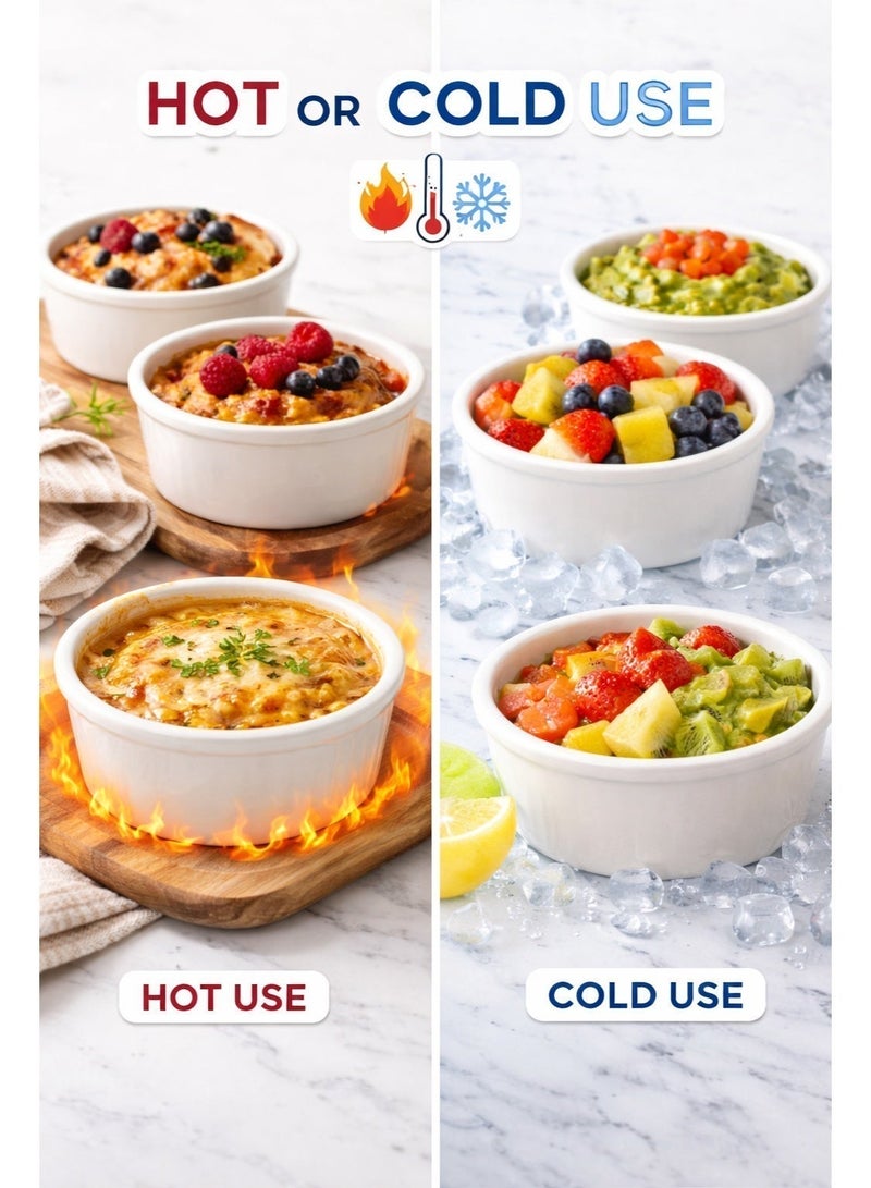 ECOWAY Compostable Disposable Bowls - Heavy Duty Made Of Paper - [26 Ounce - 750 Ml, Pack Of 25] Bowls Eco-Friendly Biodegradable Perfect For Salad, Soup, Dessert, Hot or Cold Use, White - Image 4