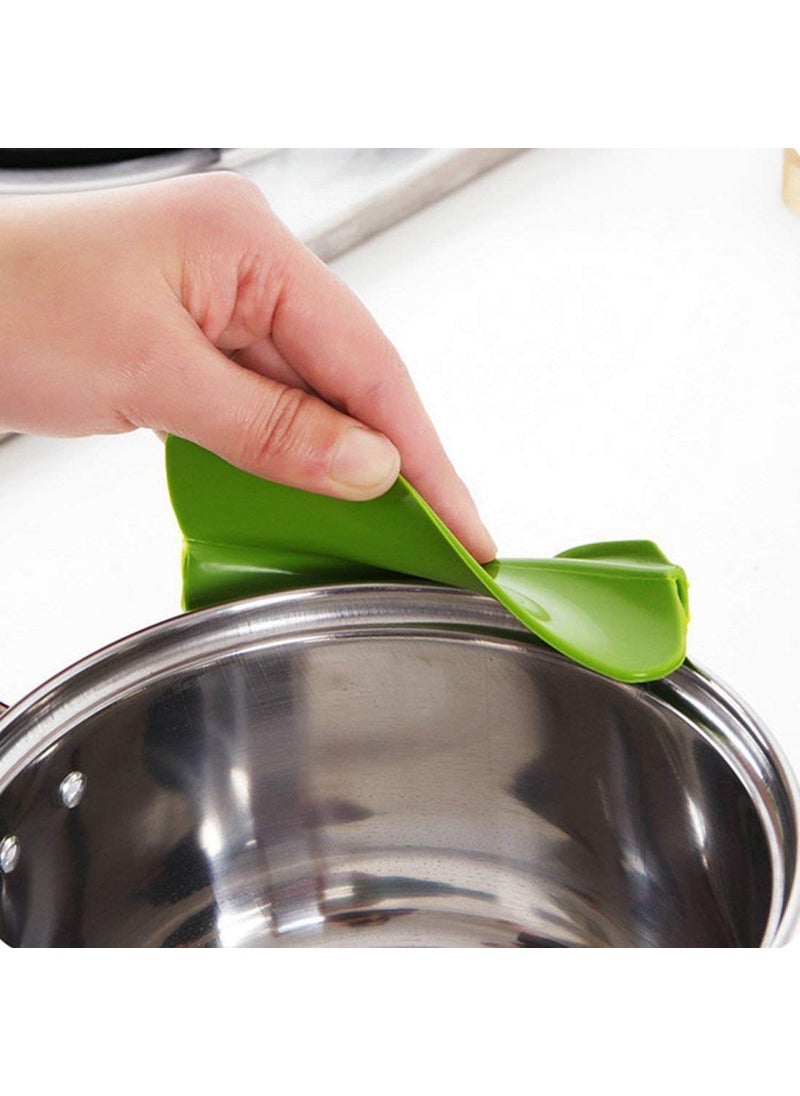 Vroxy Vroxy Pour Soup Spout Funnel AntiSpill Silicone Slip On Pour Drain for Pots Pans and Bowls and Jars for Household Kitchen Utensil  - Image 4
