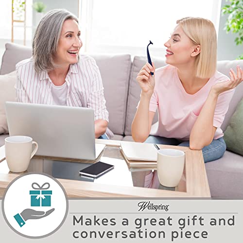 Wellspring Wiggle Writing Pens - Magnetic Pen with Built-in Magnet for Fridge Notes & Lists - Refillable Pens for Home & Office - Navy - Image 3