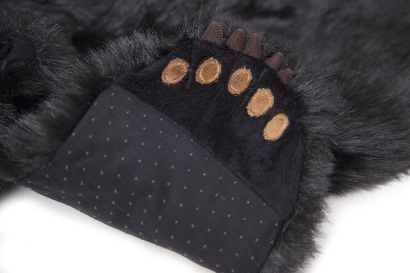Carstens, Inc Carstens Plush Black Bear Kids Animal Rug Large - Image 4