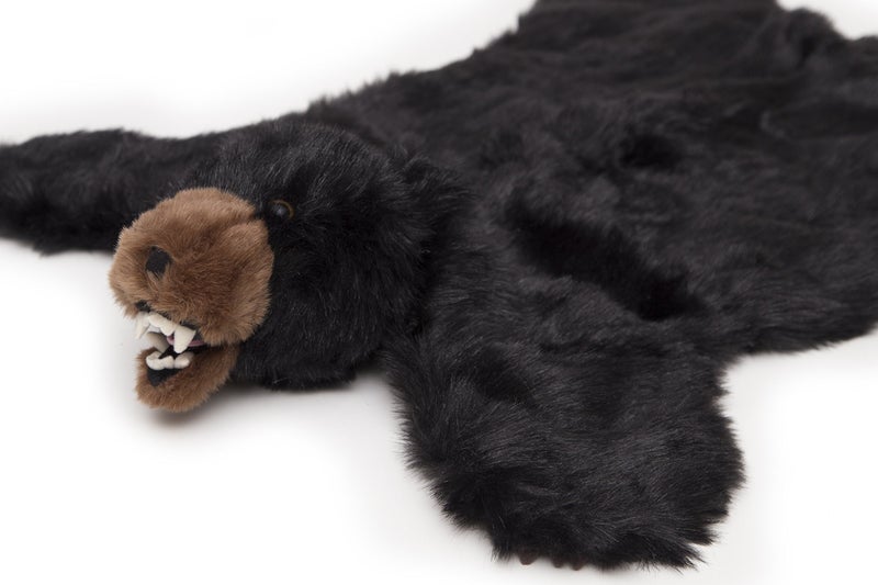 Carstens, Inc Carstens Plush Black Bear Kids Animal Rug Large - Image 2