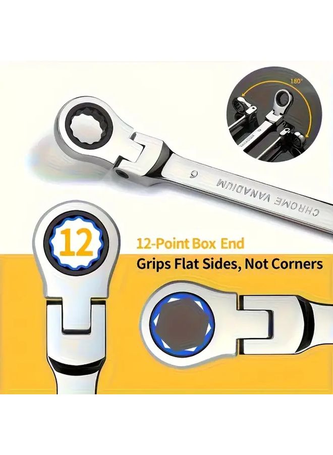 Heavy Duty Manual Wrench Tool 2pcs Chromium Vanadium Adjustable Jaw Hand Crank Multifunctional Hand Tool No Battery Needed Portable Durable Metal Construction For Automotive Plumbing DIY Projects Professional Mechanics Home Use Ergonomic Compact Sturdy Design - Image 5