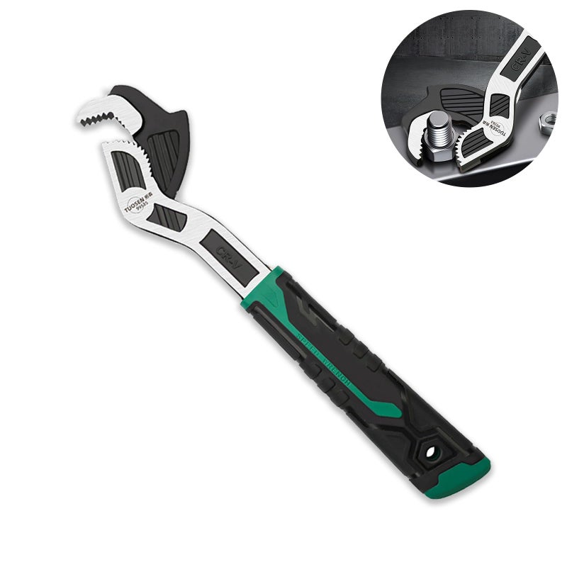 Groword 6 Inch Adjustable Wrench - Auto Size Adjusting, 0.28"-0.6" (7-15MM), Multi-Size Spring Adjustable, Rapid Wrench for Car, Bicycle, Plumbing Repairs - Image 1