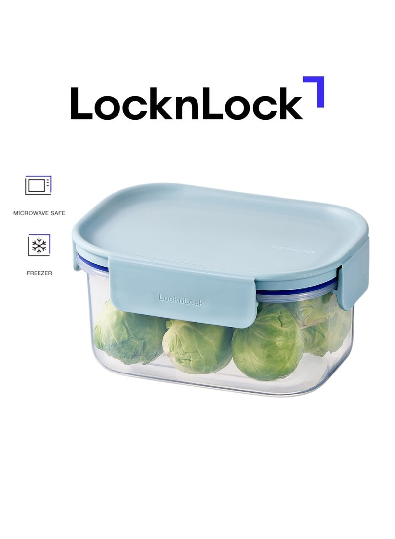 LocknLock حاوية طعام مستطيلة كلاسيكية بلس من لوكن لوك – 385 مل باللون النعناعي، قفل من 4 جوانب، قابلة للتكديس ومضادة للتسرب - Image 1
